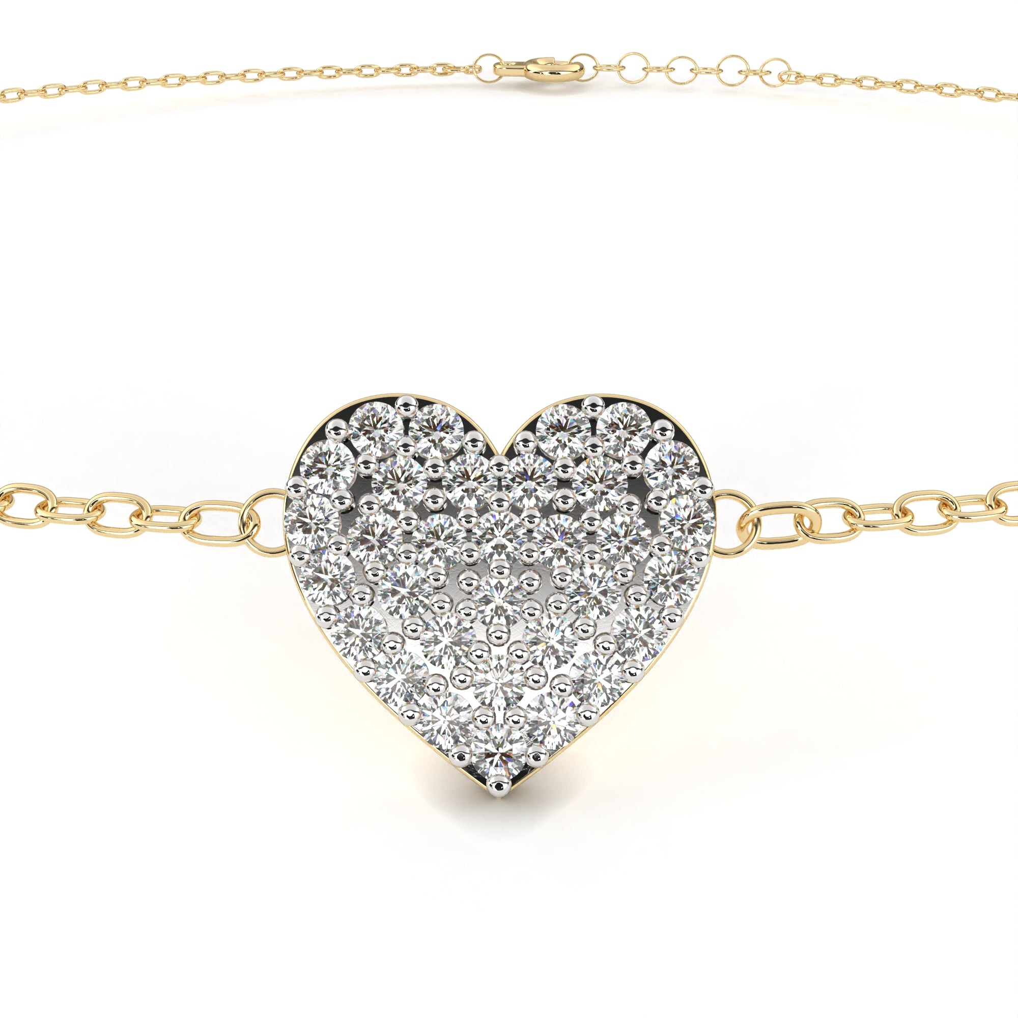 Solitairekart 0.21ct Round Cut Natural Diamond Bracelet-HI Color. VS-SI Clarity